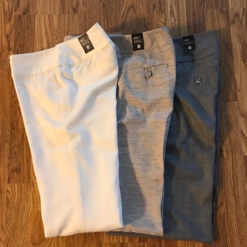 The Limited NWT Set Of 3 Pairs Of Career Pants - Picture 1 of 8